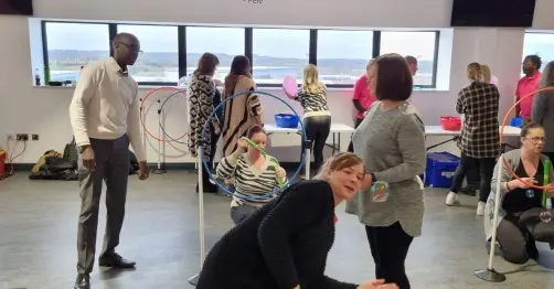 Master the Task teambuilding bubble blowing activity
